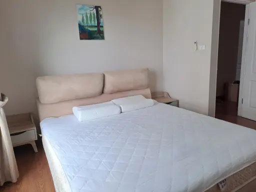 Belle Grand Rama 9 for rent, spacious room, suitable for a family, pool view, has an outside balcony, if you don't book, you'll miss out++