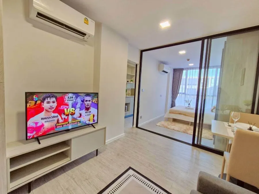 ให้เช่า Atmoz Tropicana Bangna ห้องพร้อมอยู่ เฟอร์พร้อม จองเลย