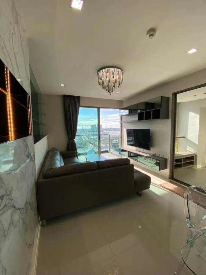 Condo for rent, Star View, decorated with built-ins mixed with marble patterns, river view, high floor, don't wait.