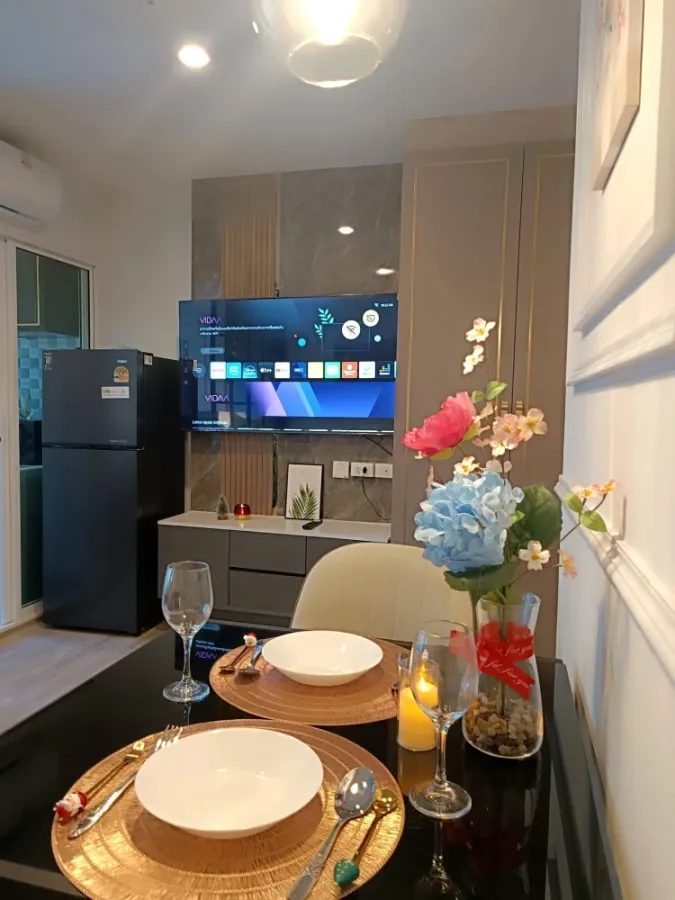 ให้เช่า Regent home Bangna ห้อง 22 สูงมากๆ เครื่องใช้ไฟฟ้าครบ มีเครื่องซักผ้า ไม่ควรพลาด