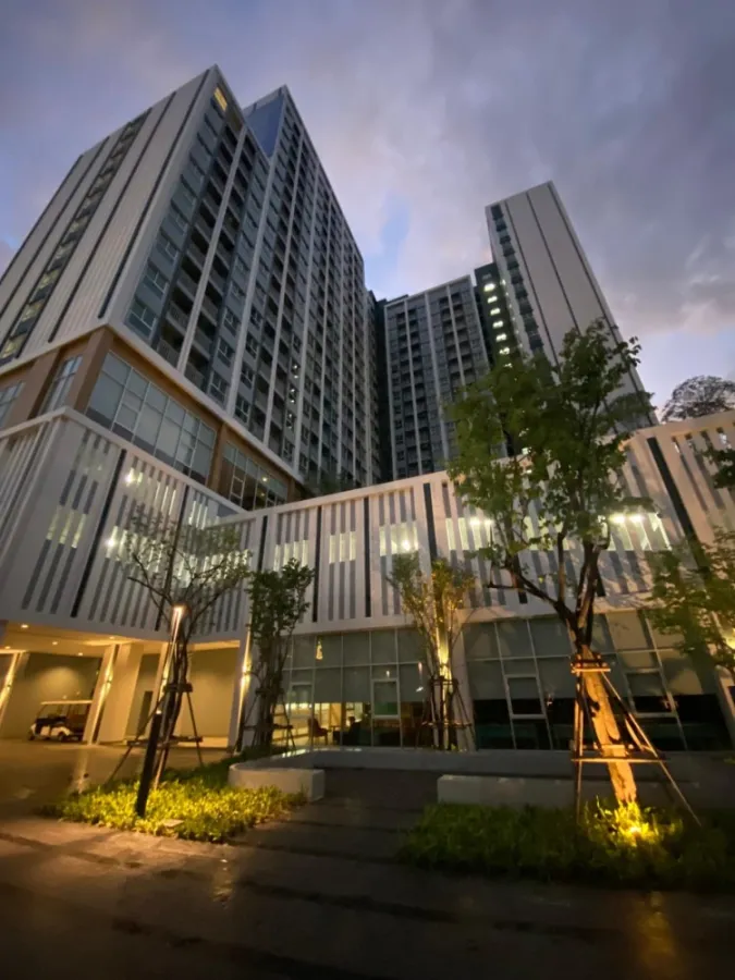 Condo for rent, Lumpini Ville Chaengwattana-Pak Kret Station, studio room, built-in wardrobe, 7th floor, reserve now.