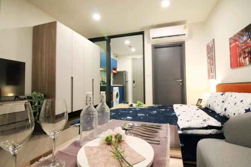 For rent The Base Sapanmai ห้องสตูิโอ ชั้น 8 มาพร้อมสิ่งอำนวยความสะดวกครบ ไม่จองคือพลาดอย่างแรง