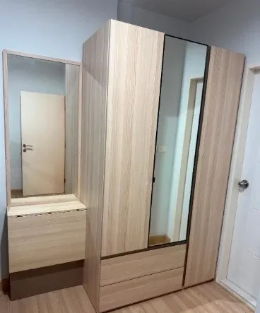 For sale or rent: The Niche Mono Ratchavipha, 22nd floor, corner room, private, fully furnished, reserve now, urgently.
