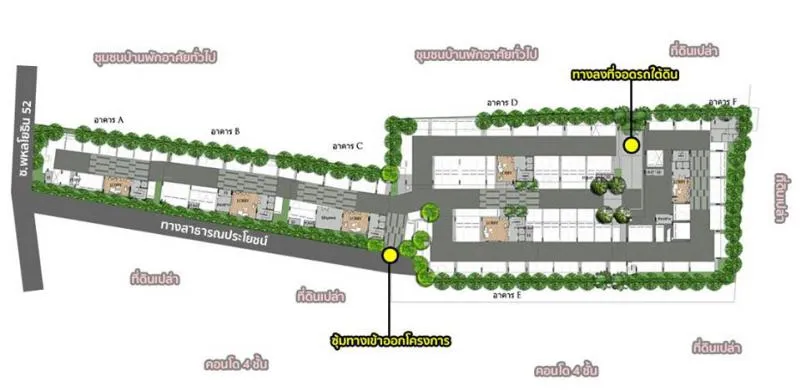 ขายดาวน์ Reach Phaholyothin 52 ขนาด 30 ตรม. ระเบียงทิศตะวันออก หน้าห้องกว้าง ด่วนๆ