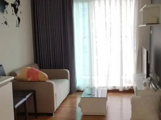 For rent, The Trust Condo Ngamwongwan, corner room, beautiful decoration, full furniture, complete with electrical appliances, do not hesitate to reserve images