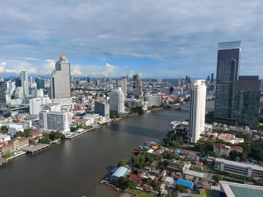 Condo for rent, Magnolias Waterfront Residences (Icon Siam), high floor, beautiful river view, don't miss it.