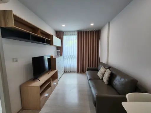 For rent, The Tree Sukhumvit 64, corner room, not crowded. super wide area Plus, the decoration is very nice. Hurry up to reserve.