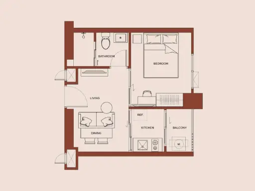 ขายดาวน์ใบจองคอนโด Metris Distric Ladprao ห้อง 1 Bedroom ชั้น 8 สายเลี้ยงสัตว์ห้ามพลาด images