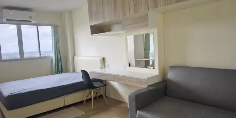 ให้เช่า Lumpini Condo Town Ramintra – Nawamin ตึก D ชั้น 22 สูงมากๆ เฟอร์นิเจอร์บิวอิน + เครื่องใช้ไฟฟ้าครบ จองเลย