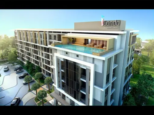 ขายดาวน์ I Condo Kaset ชั้น 4 วิวสวน ห้องกั้นเป็นสัดส่วนอย่างดี รีบจับจองเลยจ้า ด่วนๆ images