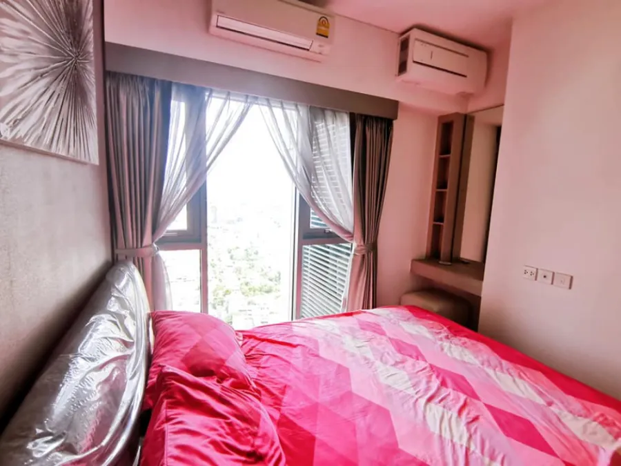 Condo for rent, Whizdom Connect Sukhumvit, 36th floor, beautiful view, near BTS, easy to travel, fully furnished, don't miss it!!