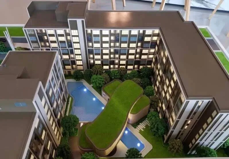**Hurry** Down payment sale, D Condo Campus Dome Rangsit Phase 3, fully furnished. Don't miss it