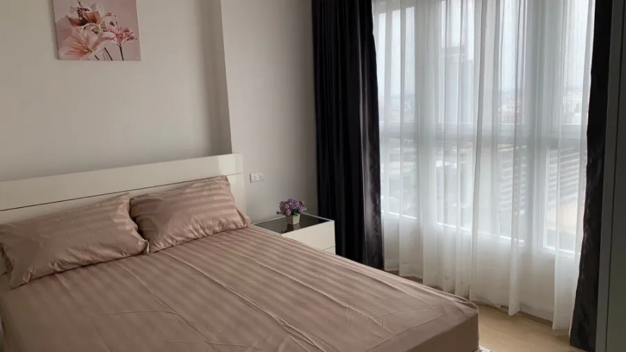 Condo for rent, Supalai Veranda Ramkhamhaeng, beautiful room, high floor, good view, near BTS, fully furnished, ready to move in, book now!