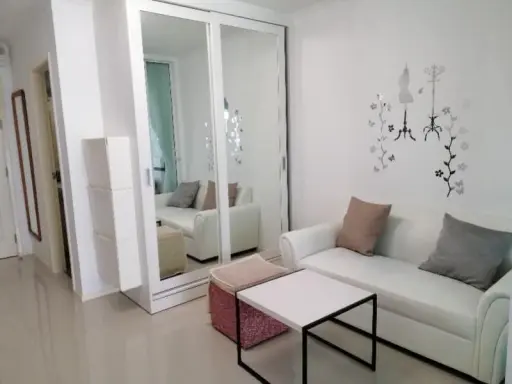 Quick sale! Condo near BTS with balcony, kitchen, pool view. This is not cheap and good.