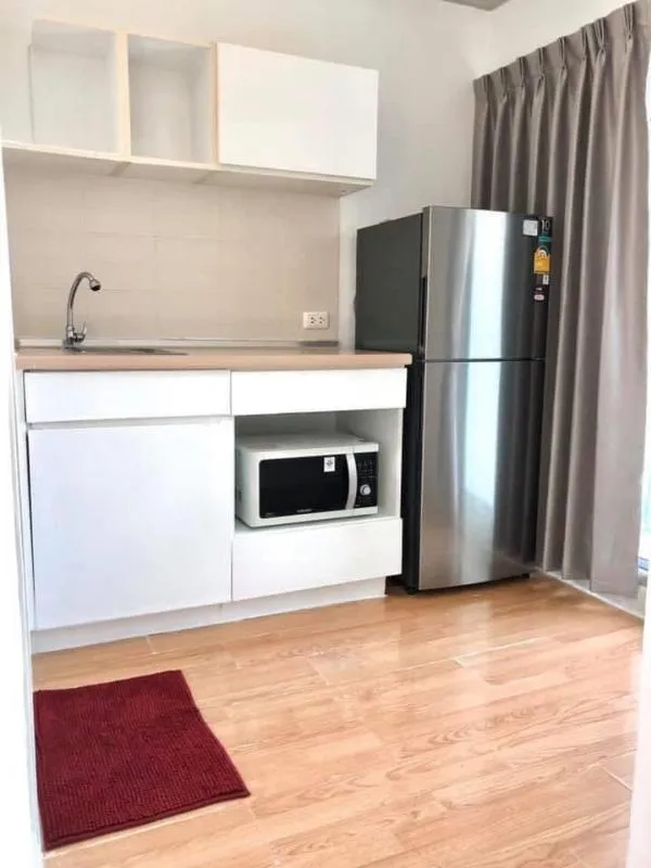 This room is very beautiful. Condo for rent, Lumpini Ville Chaengwattana-Pak Kret, furniture, pool view, book now.