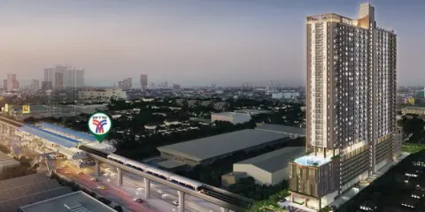 ขายดาวน์ Supalai Veranda Sukhumvit 117 ชั้น14 ระเบียงทิศใต้ แดดไม่ร้อน วิวเมืองสวยๆ พลาดแล้วเสียใจ