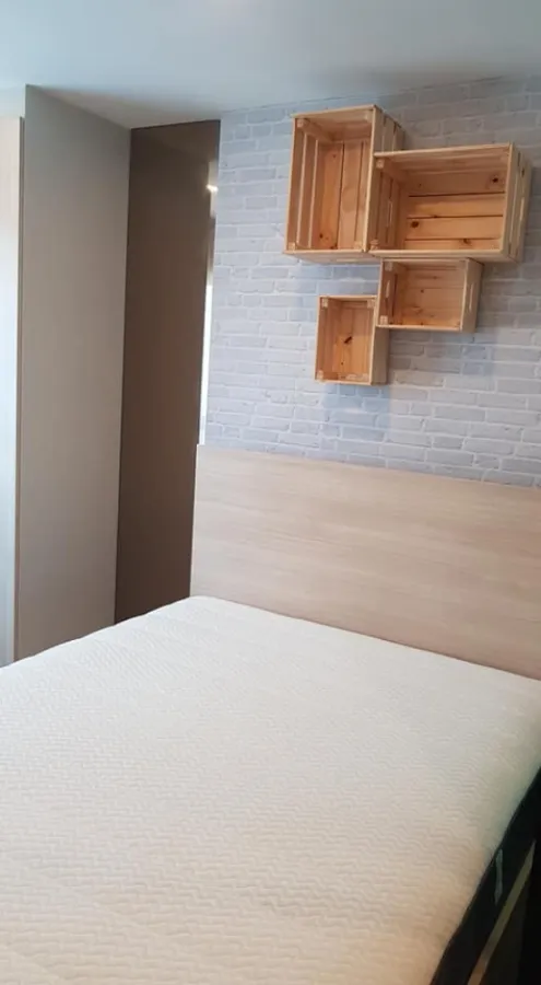 Condo for rent, Wynn Ladprao-Chokchai 4, 4th floor, 2 bedrooms, pool view, spacious room, very beautiful decoration, move in, don't miss it.