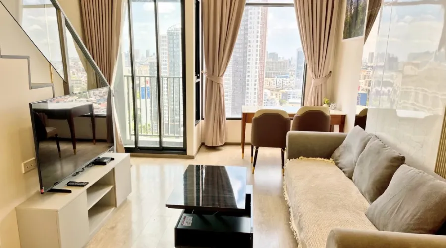 ให้เช่า คอนโด Soho Bangkok Ratchada ห้องแต่งน่าอยู่ กั้นเป็นสัดส่วน Duo Space บิ้วอินท์อย่างดี รีบย้าย