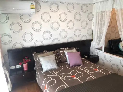 For rent!! Condo Grand Park View Asoke, 26th floor, beautiful room, full facilities, ready to move in, don't miss it!!