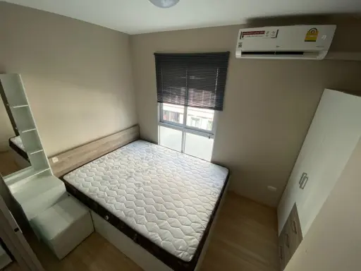 For Rent Plum Condo Chaengwattana Station, partitioned room Plus well furnished in the whole room It's good to reserve quickly.
