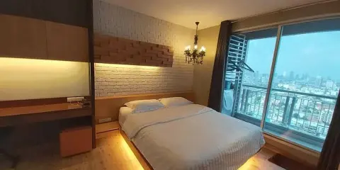 ขายคอนโด ริทึ่ม รัชดา ห้องแต่งสวย Renovate Built in ทั้งห้องแบ่ง layout เป็นสัดส่วนอย่างลงตัว วิวพาโนรามา จองเลย