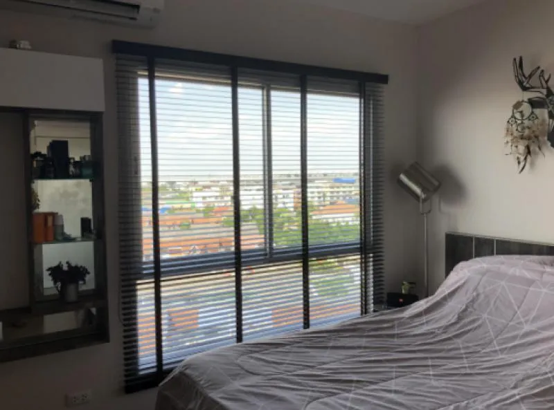 For sale, for rent!! Plum Condo Bangyai Station, 7th floor, Building B, BTS view, beautiful condo, just bring your own luggage and you can move in!!