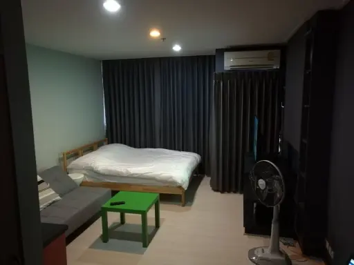 ให้เช่า คอนโด พญาไท เพลส ตกแต่งโทนสีเทา เฟอร์นิเจอร์ครบ พร้อมระเบียง มาแต่ตัว เข้าอยู่ได้เลยจ้า