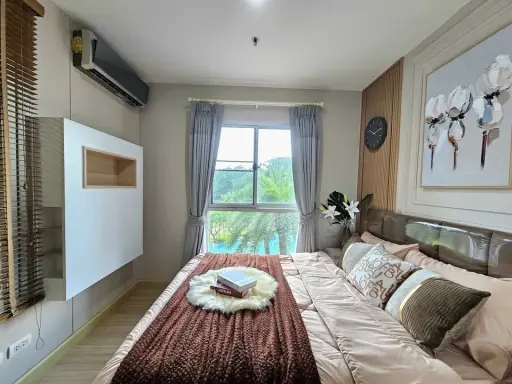 For rent: The Parkland Srinakarin Lakeside. Spacious, fully furnished apartment. Just bring your belongings and move in!