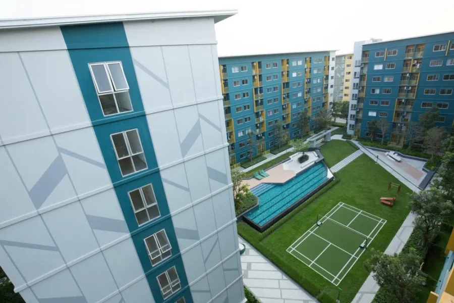 ใครชอบห้องสวย วิวดี ต้องห้องนี้เลยจ้า ให้เช่า Plum Condo Park รังสิต ห้องริม เฟอร์ครบ จองด่วนๆเลยจ้า