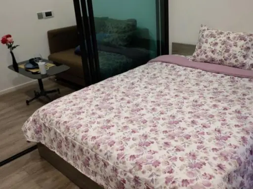 Condo for rent, Brown condo Ratchada 32, nice decorated room Divided into proportions, great views, good atmosphere, book now.