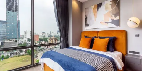 ให้เช่า คอนโด MUNIQ หลังสวน Superluxury condo ทิศใต้ ลมเย็นมาก วิวสวนลุม สวยสุดของโครงการ