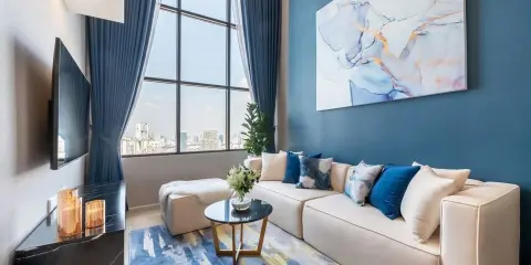 ขาย/ให้เช่า Knightsbridge Prime Sathorn ชั้น 41 วิวเมืองสวยมาก ห้อง DUPLEX ตกแต่งหรูหราสุดๆ จองเลย