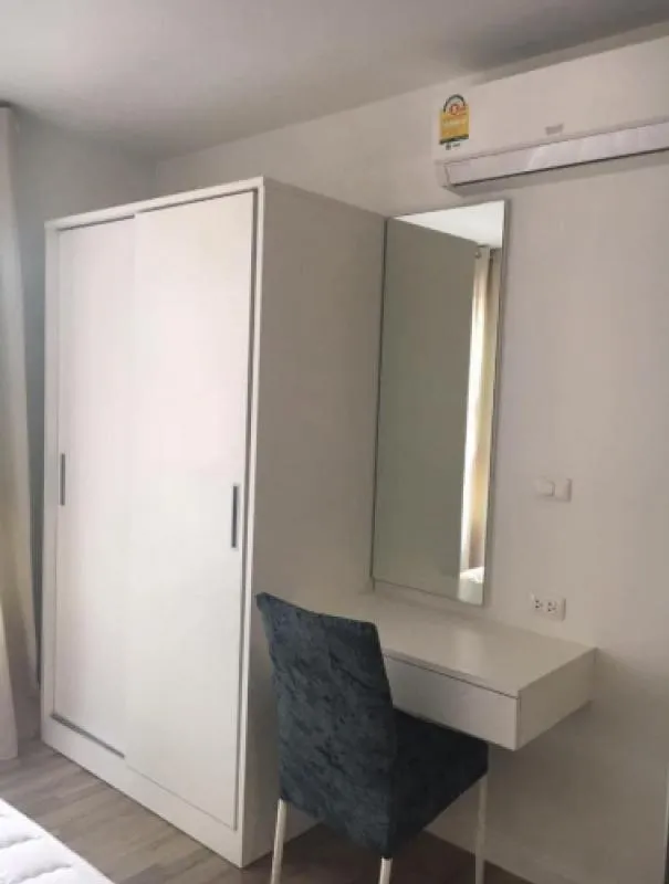 For rent D Condo Rama IX - On Nut, 1st floor, beautiful decoration, fully furnished, ready to move in.