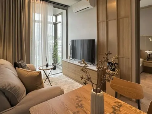 Sell, rent, Rhythm ekkamai estate, 1 bedroom, 1 bathroom, looks like a style, very warm, fully furnished, open view, book now