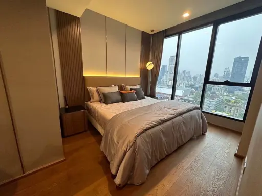 For rent, Ideo Q Sukhumvit 36, high floor, great city view, great built-ins. Don't just look, reserve quickly.