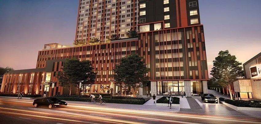 Niche id @ Pakkret Station for rent, city view, room is not hot Wear white tones that are comfortable on the eyes. High class is good, fast, slow.
