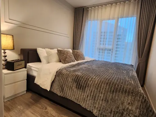 Condo for rent at Regent Home Bangna. Nice unit, fully furnished with appliances. Just bring your suitcase and move in!