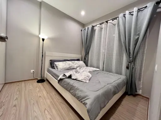 Condo for rent, The Tree Huamark, Building D, 25th floor, not hot, The mall side, book now, don't wait, hurry up