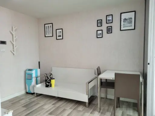 For rent: The Cube Pracha Uthit, a nice room with nice wallpaper, comes with complete furniture, don't miss it. images