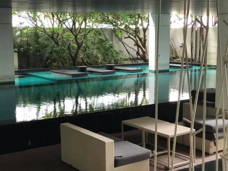 Urgent sale !! Condo Aguston Sukhumvit 22, 21st floor, beautiful view, corner room, good location, close to the BTS