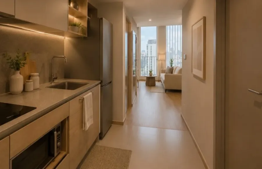 For rent: Culture Chula, spacious room with high ceilings, 20th floor, fully furnished. You can't miss this opportunity!