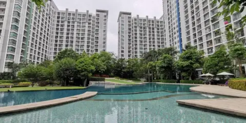 ให้เช่า คอนโด เดอะพาร์คแลนด์ ศรีนครินทร์ วิวเมือง ห้องรีโนเวทใหม่ เฟอร์นิเจอร์ครบ