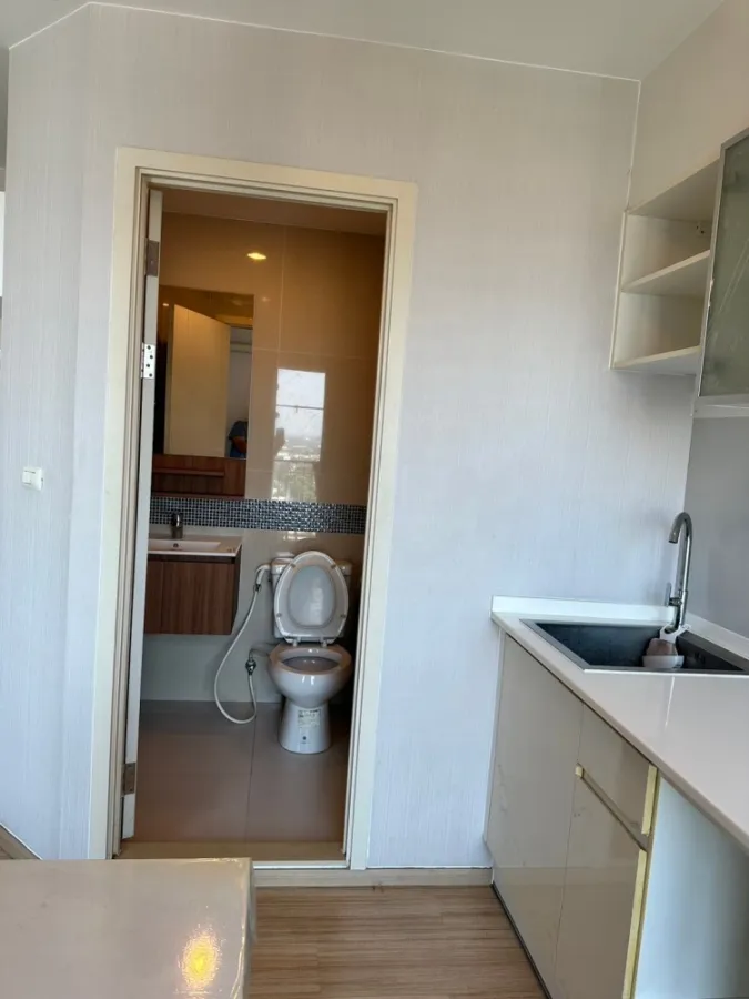 Sale, rent, Fuse Sense, Bang Khae, decorated in white color, ready to move in, cool room all day long, with the wind blowing all the time, book now