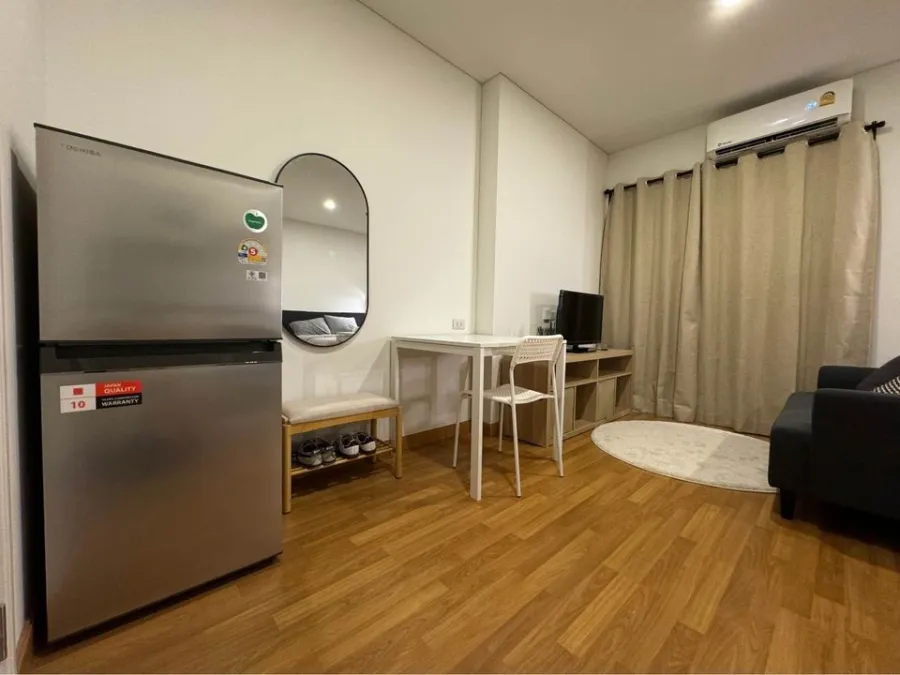 For sale, for rent, Lumpini Place Rama 3-Riverside, Studio room, wide frontage, fully furnished, if you don't book, you'll really miss out.