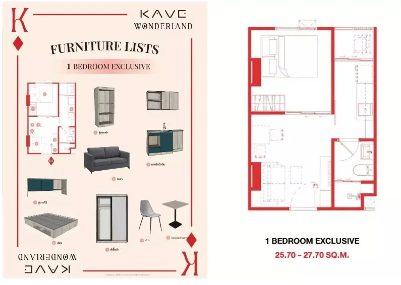 ขายดาวน์ KAVE Wonderland ชั้น 2 โครงการดี ทำเลน่าอยู่ จองเลย ห้ามพลาด