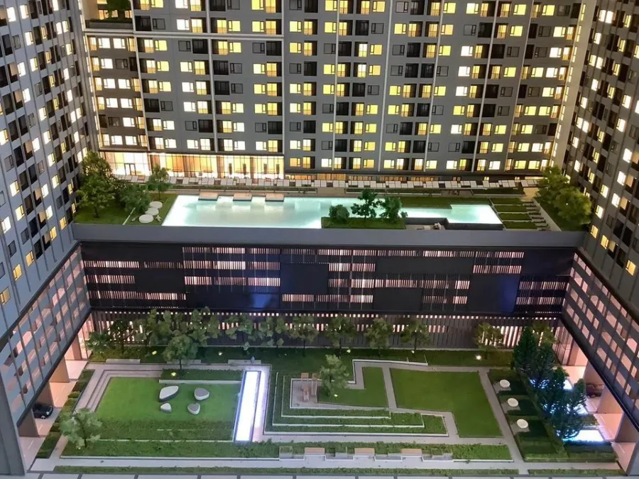 Selling down The Living The Living Ramkhamhaeng, excellent location Convenient to travel Complete facilities. Book now.
