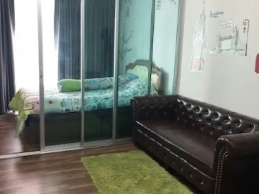 For rent, A Space Me Sukhumvit 77, 3rd floor, complete with furniture and electrical appliances. Book now, urgent.