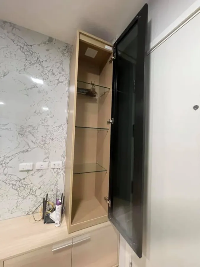 Plum Condo for rent, Rangsit Alive 1, good position, corner room, built-in well If you don't book, you will regret it.