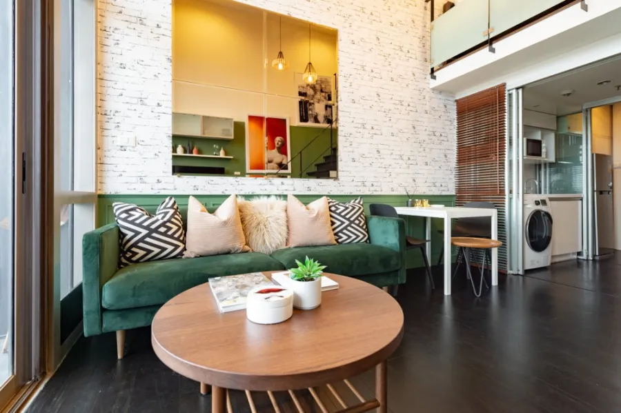 Condo for rent, Ideo Morph 38, Duplex room, 1 bedroom, 1 bathroom, beautiful room, ready to move in. Don't wait, book now!!