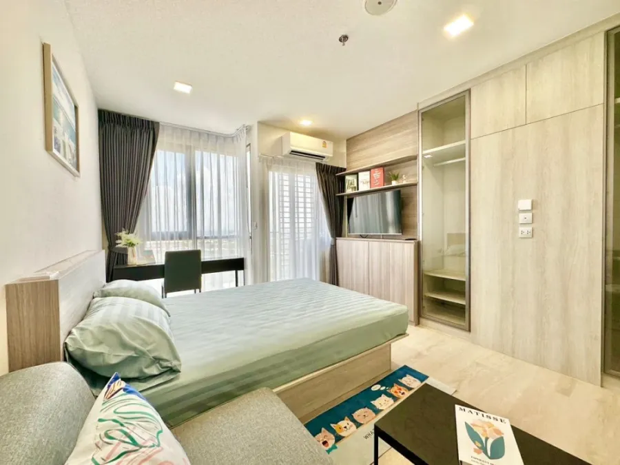For rent: Modiz Launch Rangsit, fully furnished room, nice to live in. If interested, hurry and reserve now. Don't wait, hurry!